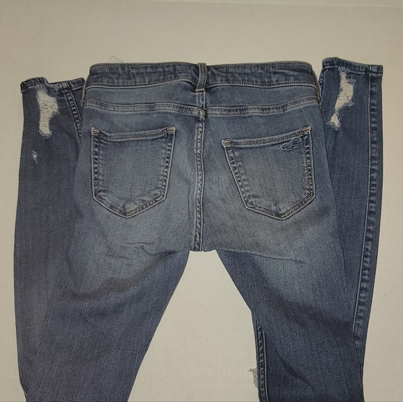 Holister Jeans size 00R low rise  stretch Denim - Picture 2 of 13